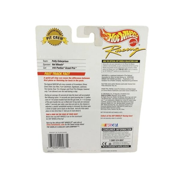 Hot Wheels RACING NASCAR Pit Crew Limited Edition Series PIT CREW #44 Brand New - Picture 3 of 3